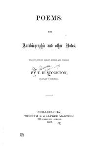 Poems by T. H. Stockton