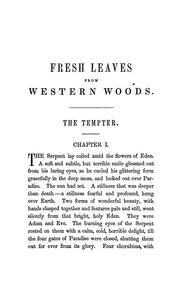 Cover of: Fresh leaves from western woods