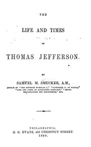 Cover of: The life and times of Thomas Jefferson