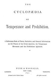Cover of: The Cyclopædia of temperance and prohibition | Walter W. Spooner