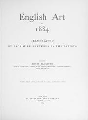 Cover of: English art in 1884