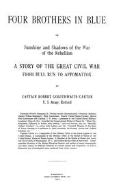 Cover of: Four brothers in blue: or, Sunshine and shadows of the War of the Rebellion; a story of the great civil war from Bull Run to Appomattox