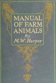 Cover of: Manual of farm animals by Merritt W. Harper