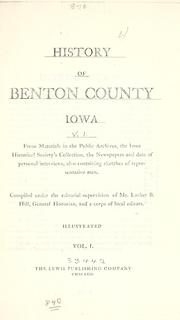 History of Benton County, Iowa by Luther B. Hill