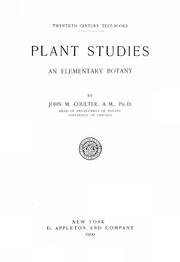 Cover of: Plant studies: an elementary botany