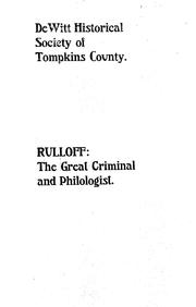 Rulloff by Samuel D. Halliday