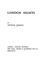 Cover of: London nights