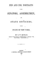 Cover of: Pen and ink portraits of the senators by George W. Bungay, George W. Bungay