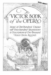 Cover of: The Victor book of the opera by Victor Talking Machine Company.
