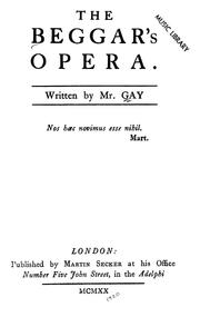 Cover of: The beggar's opera