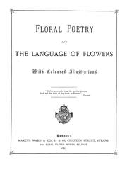 Cover of: Floral poetry and the language of flowers. by With coloured illustrations.