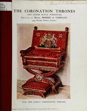 Cover of: The coronation thrones and other royal furniture