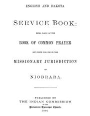 Cover of: English and Dakota service book | Episcopal Church