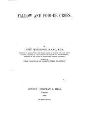 Cover of: Fallow and fodder crops