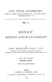 Cover of: Sheep: breeds and management