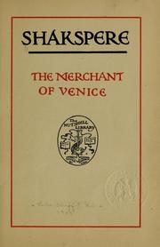 Cover of: The merchant of Venice ... by William Shakespeare