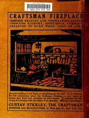 Cover of: Craftsman furnishing for the home. by Gustav Stickley