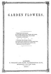 Cover of: Garden flowers by 
