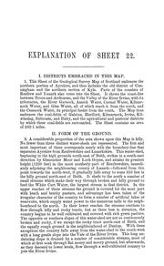 Explanation of sheet 22 by Geological Survey of Great Britain.