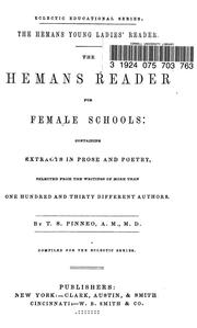 Cover of: The Hemans reader for female schools by Emily E. Whimster, T. S. Pinneo