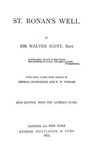 Cover of: St. Ronan's well by Sir Walter Scott