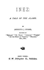 Cover of: Inez by Augusta J. Evans