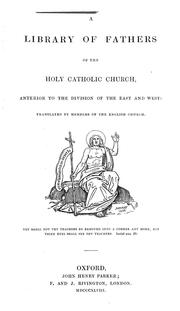 Cover of: The homilies of S. John Chrysostom on the Gospel of St. John by Saint John Chrysostom