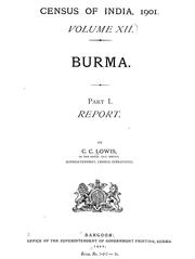 Burma by C. C. Lowis