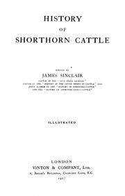 Cover of: History of Shorthorn cattle