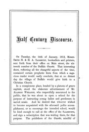Cover of: Half century discourse: the first church in Buffalo
