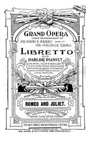 Cover of: Romeo and Juliet by Charles Gounod