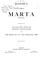 Cover of: Flotow's opera Marta