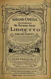 Cover of: Don Pasquale | Gaetano Donizetti