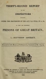 Report of the inspectors appointed ... to visit the different prisons of Great Britain