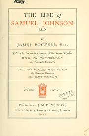 Cover of: The life of Samuel Johnson by James Boswell