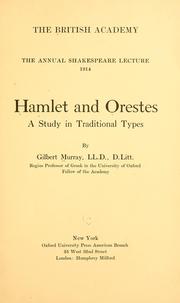 Cover of: Hamlet and Orestes by Gilbert Murray