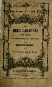 Cover of: Les deux cabarets d'auteuil by Champfleury