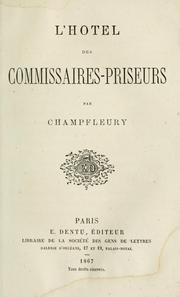 Cover of: L' hôtel des commissaire-priseurs