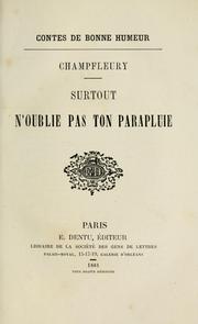 Cover of: Surtout n'oublie pas ton parapluie