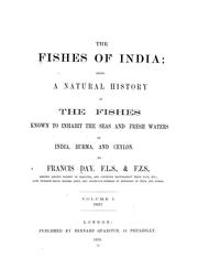 Cover of: The fishes of India by Francis Day