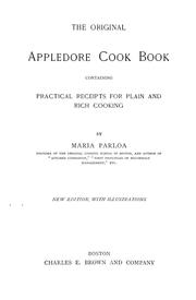 Cover of: The original Appledore cook book by Maria Parloa