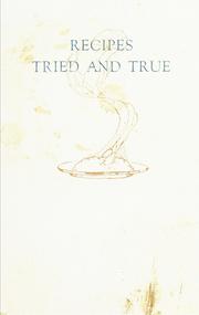 Cover of: Recipes tried and true