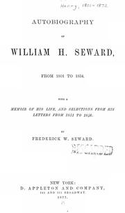 Cover of: Autobiography by William Henry Seward