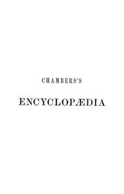Cover of: Chambers's encyclopaedia by with maps and numerous wood engravings