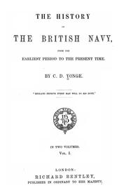 Cover of: The history of the British navy: from the earliest period to the present time