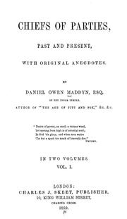 Cover of: Chiefs of parties by Daniel Owen Madden