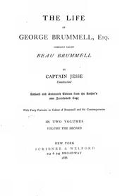 Cover of: The life of George Brummell, esq. by Jesse, William