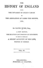 Cover of: The history of England by David Hume