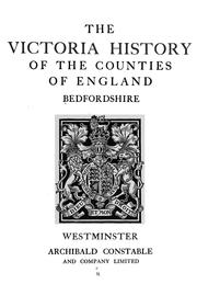 Cover of: The Victoria history of the county of Bedford. by 