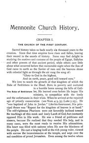 Mennonite church history by Jonas Smucker Hartzler